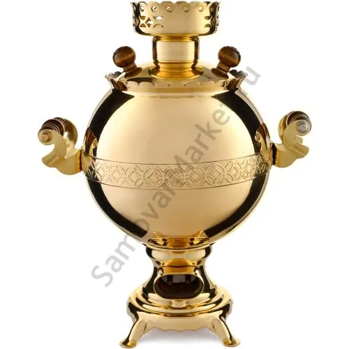 Самовар электрический 3 литра формы «Шар», золотой, категория «Стандарт» Самовар электрический 3 литра формы «Шар», золотой, категория «Стандарт»