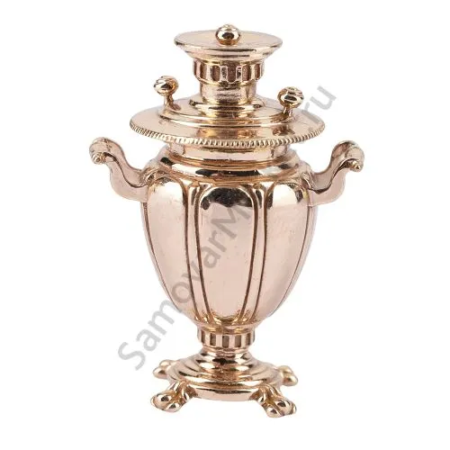 Самовар сувенирный формы «Полуяйцо», литой, золотой Самовар сувенирный формы «Полуяйцо», литой, золотой