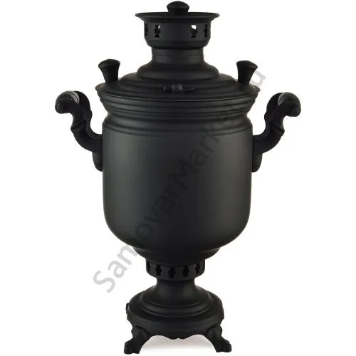 Самовар на дровах 5 литров формы «Банка», литьё, категория «Эксклюзив», «Графит» Самовар на дровах 5 литров формы «Банка», литьё, категория «Эксклюзив», «Графит»