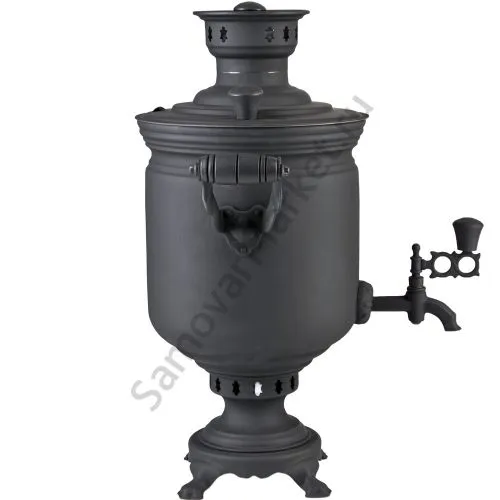 Самовар на дровах 5 литров формы «Банка», категория «Эксклюзив», «Графит» Самовар на дровах 5 литров формы «Банка», категория «Эксклюзив», «Графит»