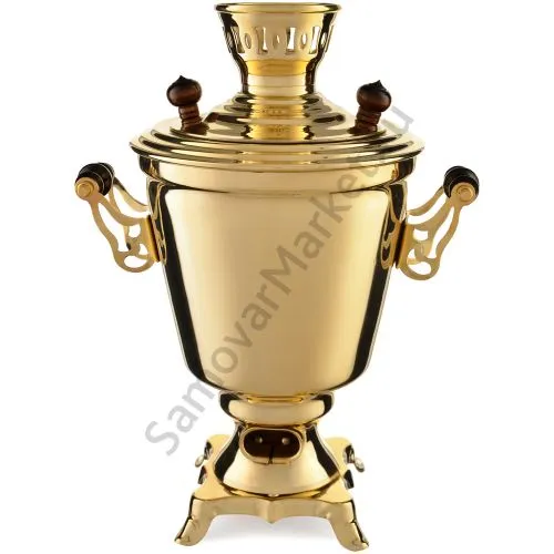 Самовар электрический 3 литра формы «Рюмка гладкая», золотой, категория «Стандарт» Самовар электрический 3 литра формы «Рюмка гладкая», золотой, категория «Стандарт»