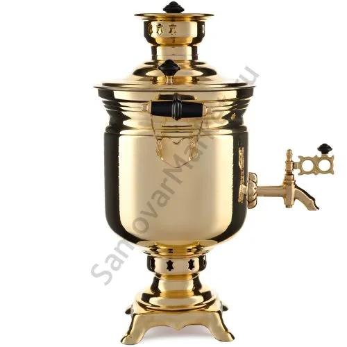 Самовар на дровах 2,8 литра формы «Банка вибронакатка», золотой, категория «Люкс» Самовар на дровах 2,8 литра формы «Банка вибронакатка», золотой, категория «Люкс»