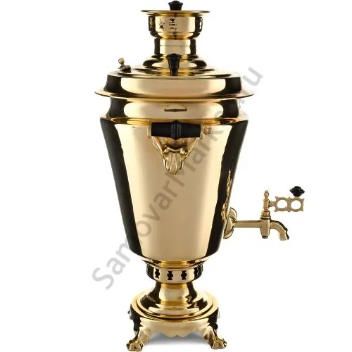 Самовар на дровах 7 литров формы «Рюмка», золотой, категория «Дачный» Самовар на дровах 7 литров формы «Рюмка», золотой, категория «Дачный»
