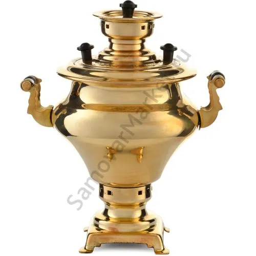 Самовар сувенирный «Ясная поляна», золотистый Самовар сувенирный «Ясная поляна», золотистый