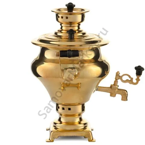 Самовар сувенирный «Ясная поляна», золотистый Самовар сувенирный «Ясная поляна», золотистый