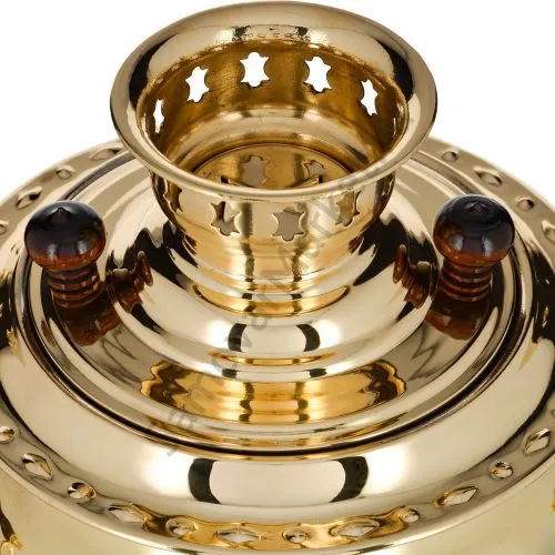 Самовар электрический 3 литра формы «Овал», золотой, категория «Стандарт» Самовар электрический 3 литра формы «Овал», золотой, категория «Стандарт»