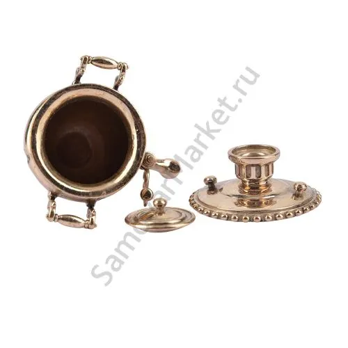 Самовар сувенирный формы «Репа-Фраже», литой, золотой Самовар сувенирный формы «Репа-Фраже», литой, золотой