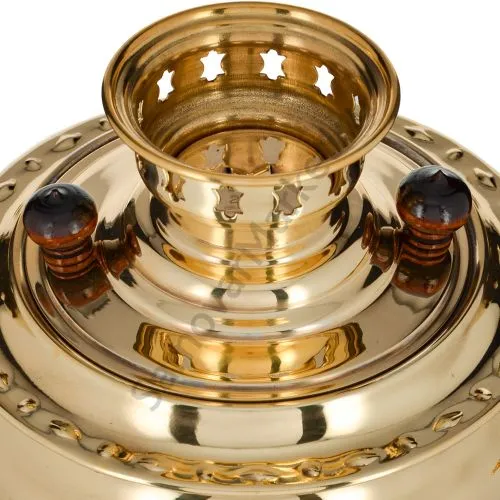 Самовар электрический 3,5 литра формы «Груша», золотой, категория «Стандарт» Самовар электрический 3,5 литра формы «Груша», золотой, категория «Стандарт»