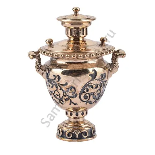 Самовар сувенирный формы «Репа-Фраже», литой, золотой Самовар сувенирный формы «Репа-Фраже», литой, золотой