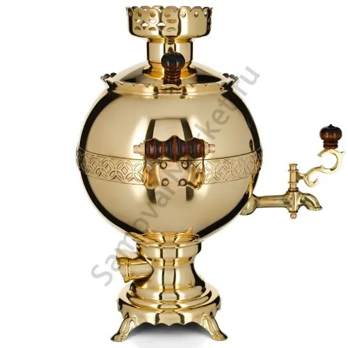 Самовар электрический 3 литра формы «Шар», золотой, категория «Стандарт» Самовар электрический 3 литра формы «Шар», золотой, категория «Стандарт»