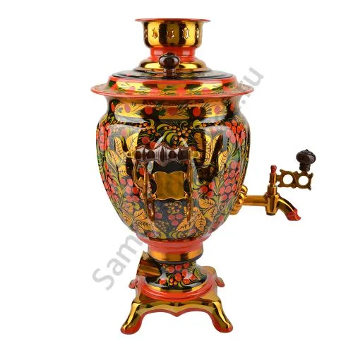 Самовар электрический 3 литра с художественной росписью «Рябина в зелени» формы «Жёлудь» Самовар электрический 3 литра с художественной росписью «Рябина в зелени» формы «Жёлудь»