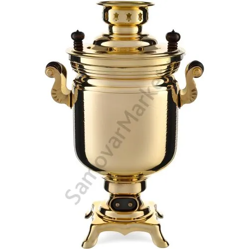Самовар электрический 3 литра формы «Банка с вибронакаткой», золотой, категория «Стандарт» Самовар электрический 3 литра формы «Банка с вибронакаткой», золотой, категория «Стандарт»