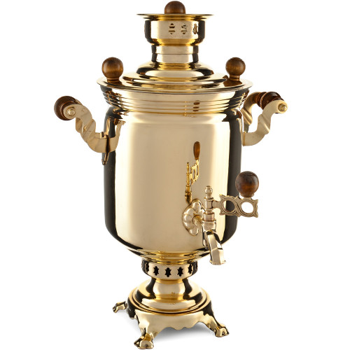 Самовар на дровах 5 литров формы «Банка», золотой, категория «Дачный» Самовар на дровах 5 литров формы «Банка», золотой, категория «Дачный»