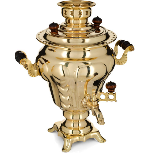 Самовар электрический 3,5 литра формы «Груша», золотой, категория «Стандарт» Самовар электрический 3,5 литра формы «Груша», золотой, категория «Стандарт»