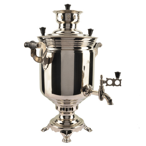 Самовар на дровах 5 литров формы «Банка», серебристый, категория «Дачный» Самовар на дровах 5 литров формы «Банка», серебристый, категория «Дачный»