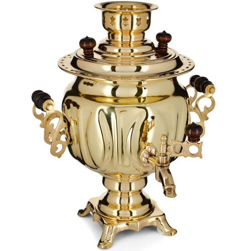 Самовар электрический 3 литра формы «Овал», золотой, категория «Стандарт» Самовар электрический 3 литра формы «Овал», золотой, категория «Стандарт»