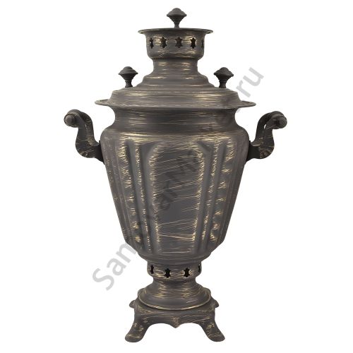 Самовар на дровах 2,8 литра формы «Рюмка» золотые нити в патине, категория «Эксклюзив» Самовар на дровах 2,8 литра формы «Рюмка» золотые нити в патине, категория «Эксклюзив»