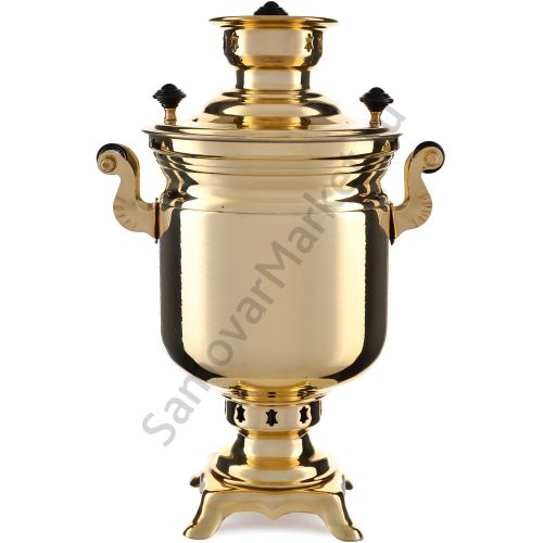 Самовар на дровах 2,8 литра формы «Банка вибронакатка», золотой, категория «Люкс» Самовар на дровах 2,8 литра формы «Банка вибронакатка», золотой, категория «Люкс»