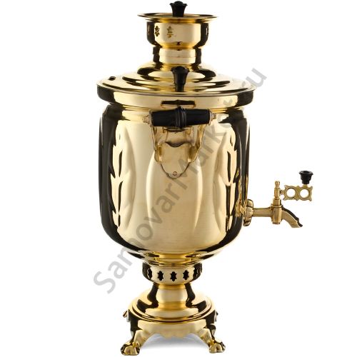 Самовар на дровах 5 литров формы «Банка с листьями», категория «Дачный» Самовар на дровах 5 литров формы «Банка с листьями», категория «Дачный»