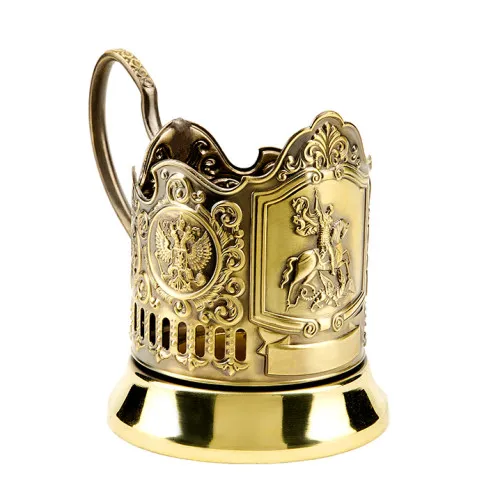 Подстаканник латунный «Георгий Победоносец» Подстаканник латунный «Георгий Победоносец»