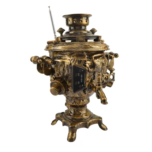 Музыкальный проигрыватель «Самовар» в авторском оформлении Музыкальный проигрыватель «Самовар» в авторском оформлении