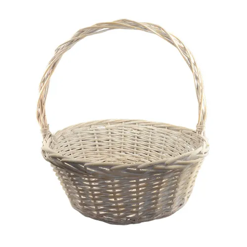 Корзина белая круглая, диаметр 47 см Корзина белая круглая, диаметр 47 см