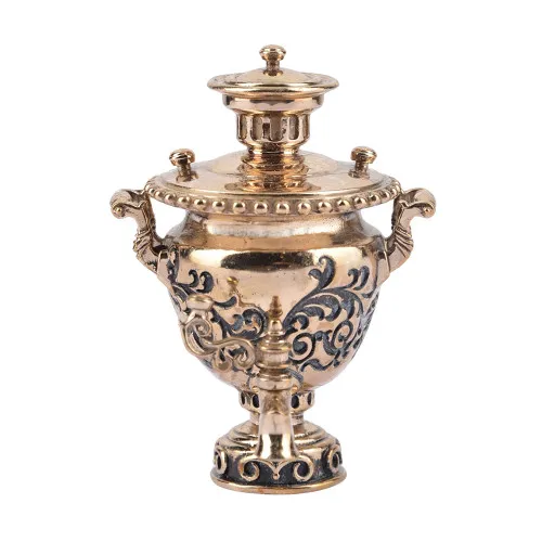 Самовар сувенирный формы «Репа-Фраже», литой, золотой Самовар сувенирный формы «Репа-Фраже», литой, золотой