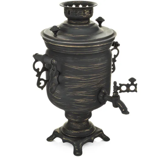 Самовар электрический 3 литра формы «Банка» золотые нити в патине, категория «Эксклюзив» Самовар электрический 3 литра формы «Банка» золотые нити в патине, категория «Эксклюзив»