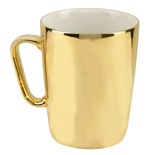 Кружка фарфоровая с напылением под «Золото» Кружка фарфоровая с напылением под «Золото»