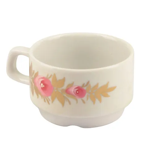 Чашка малая с художественной росписью «Красные цветы на белом» Чашка малая с художественной росписью «Красные цветы на белом»