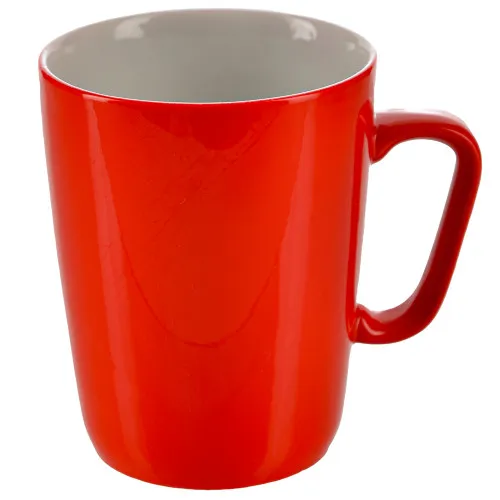 Кружка фарфоровая с красным напылением Кружка фарфоровая с красным напылением